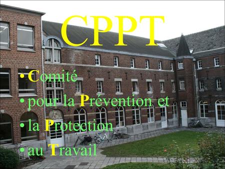 CPPT Comité pour la Prévention et la Protection au Travail.