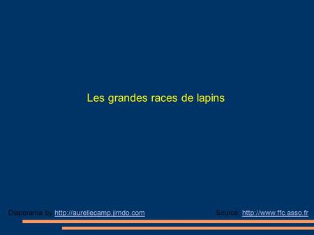 Les grandes races de lapins Source:  by