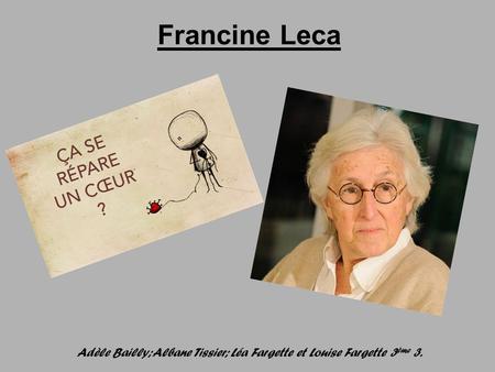 Francine Leca Adèle Bailly; Albane Tissier; Léa Fargette et Louise Fargette 3 ème 3.