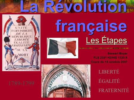 La Révolution française Les Étapes