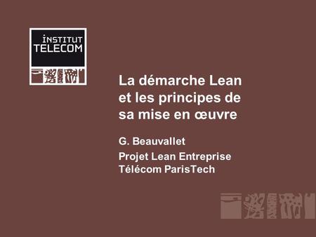 Le Projet Lean Entreprise