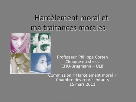 Harcèlement moral et maltraitances morales