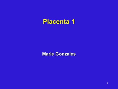 Placenta 1 Marie Gonzales.