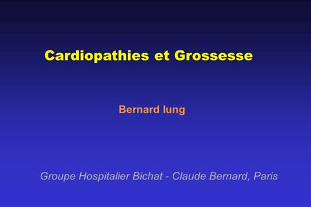 Cardiopathies et Grossesse