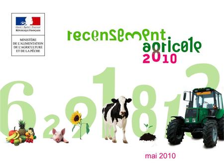 Mai 2010. Le recensement agricole : quest-ce que cest ? Une photographie précise de lagriculture française Le recensement agricole est la plus grande.