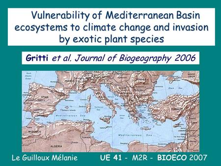 Gritti et al. Journal of Biogeography 2006