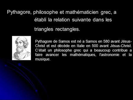 philosophe et mathématicien grec, a