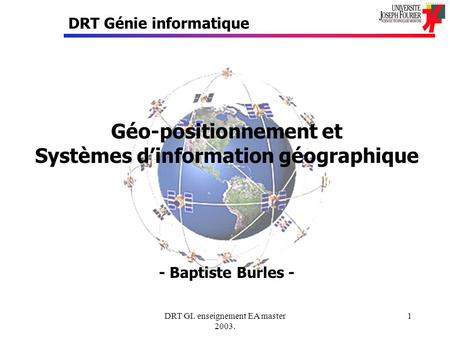 Géo-positionnement et Systèmes d’information géographique