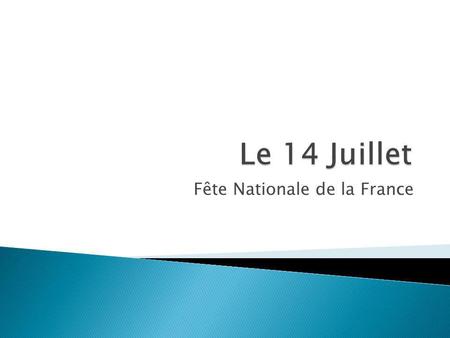 Fête Nationale de la France
