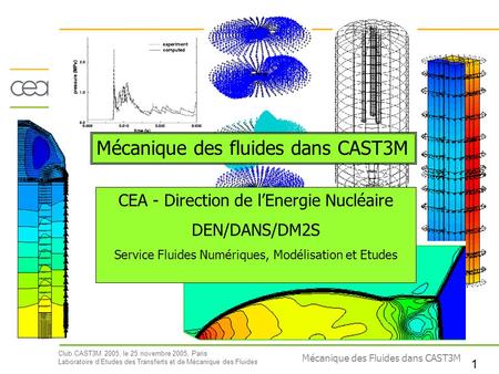 Mécanique des fluides dans CAST3M