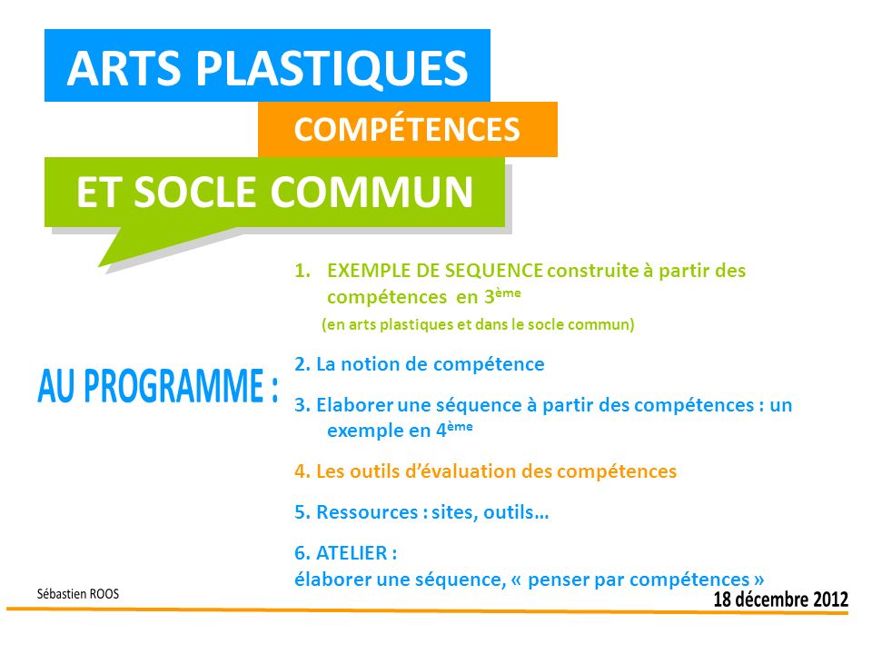 Arts Plastiques Et Socle Commun Au Programme Sebastien Roos Ppt Video Online Telecharger