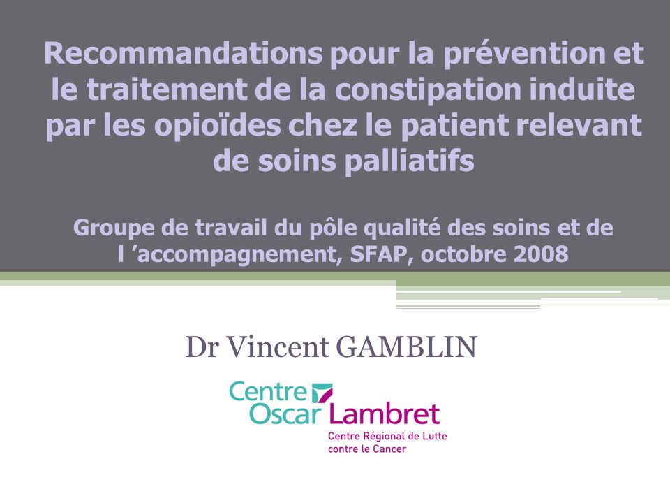 Constipation : un syndrome gériatrique mal aimé