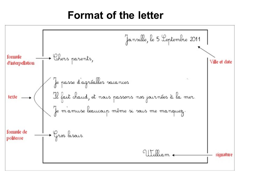 ÉCRIRE UNE LETTRE INFORMELLE - ppt video online télécharger