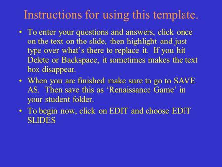 Instructions for using this template.