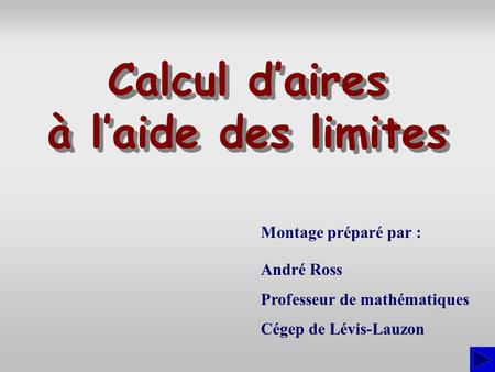 Calcul d’aires à l’aide des limites