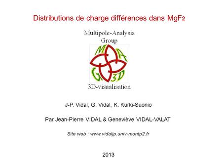 Distributions de charge différences dans MgF2