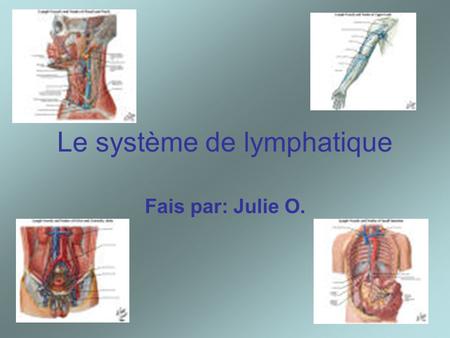 Le système de lymphatique