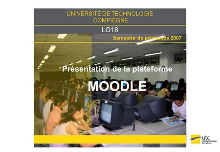 Présentation de la plateforme MOODLE