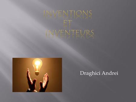 Inventions et Inventeurs