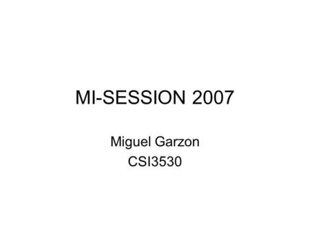 MI-SESSION 2007 Miguel Garzon CSI3530. Q1. Idée Tri Externe à 3 voies en utilisant 3 tampons Main memory buffers INPUT 1 INPUT 2 OUTPUT Disk INPUT 2INPUT.