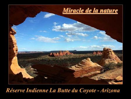 Miracle de la nature Réserve Indienne La Butte du Coyote - Arizona.