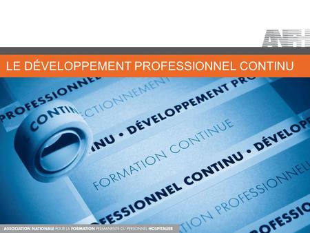 Le développement professionnel continu