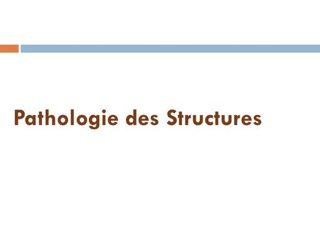 Pathologie des Structures. SOMMAIRE  Généralité  Type des pathologies  cause et solution  CONCLUSION.