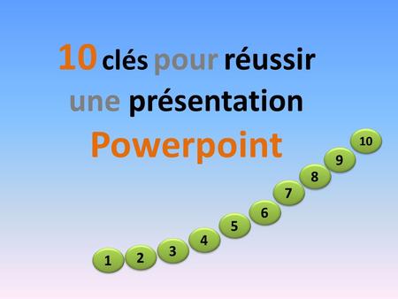 10 clés pour réussir une présentation Powerpoint