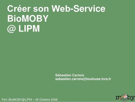 Créer son Web-Service LIPM