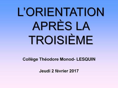 Collège Théodore Monod- LESQUIN