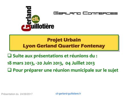 Projet Urbain Lyon Gerland Quartier Fontenay