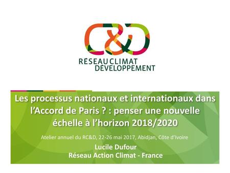 Lucile Dufour Réseau Action Climat - France