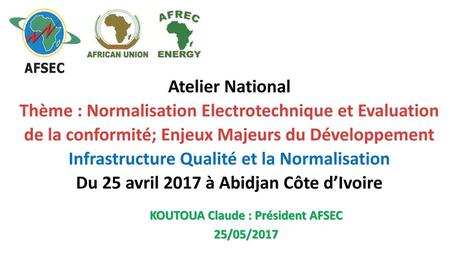 KOUTOUA Claude : Président AFSEC 25/05/2017