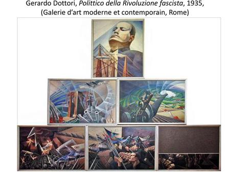 Gerardo Dottori, Polittico della Rivoluzione fascista, 1935, (Galerie d’art moderne et contemporain, Rome)