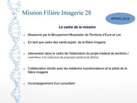 Mission Filière Imagerie 28