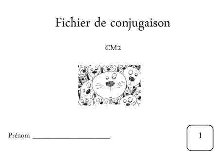 Fichier de conjugaison CM2