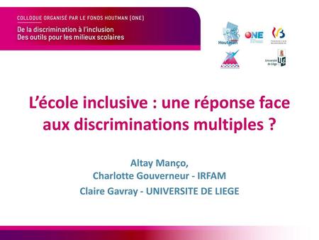 L’école inclusive : une réponse face aux discriminations multiples ?