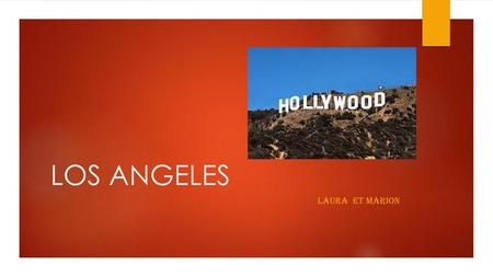 LOS ANGELES Laura et Marion.