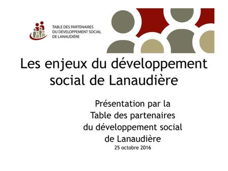 Les enjeux du développement social de Lanaudière