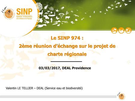 Le SINP 974 : 2ème réunion d’échange sur le projet de charte régionale