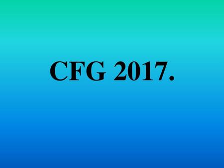 CFG 2017..