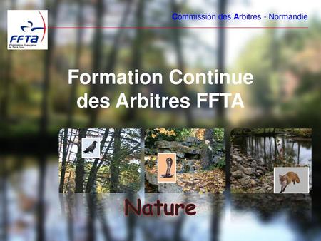 Nature Formation Continue des Arbitres FFTA
