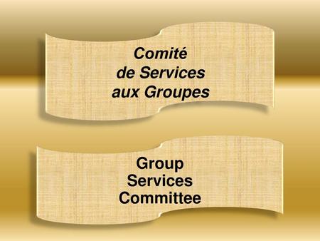 Comité de Services aux Groupes