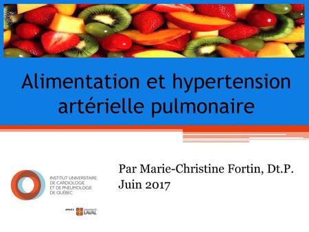 Alimentation et hypertension artérielle pulmonaire