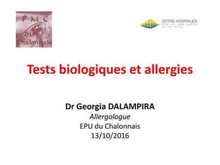 Tests biologiques et allergies
