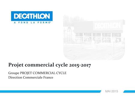Projet commercial cycle