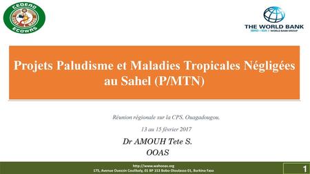 Projets Paludisme et Maladies Tropicales Négligées au Sahel (P/MTN)