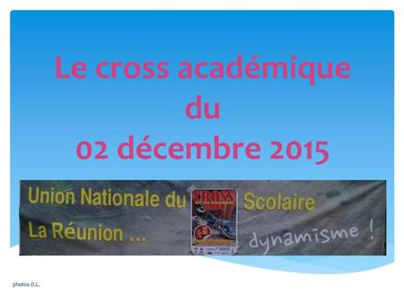 Le cross académique du 02 décembre 2015