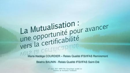 Marie-Nadège COURDIER – Relais Qualité IFSI/IFAS Remiremont
