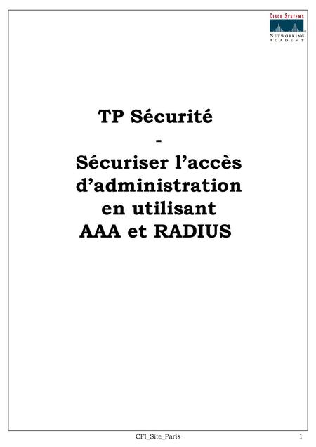 TP Sécurité - Sécuriser l’accès d’administration en utilisant